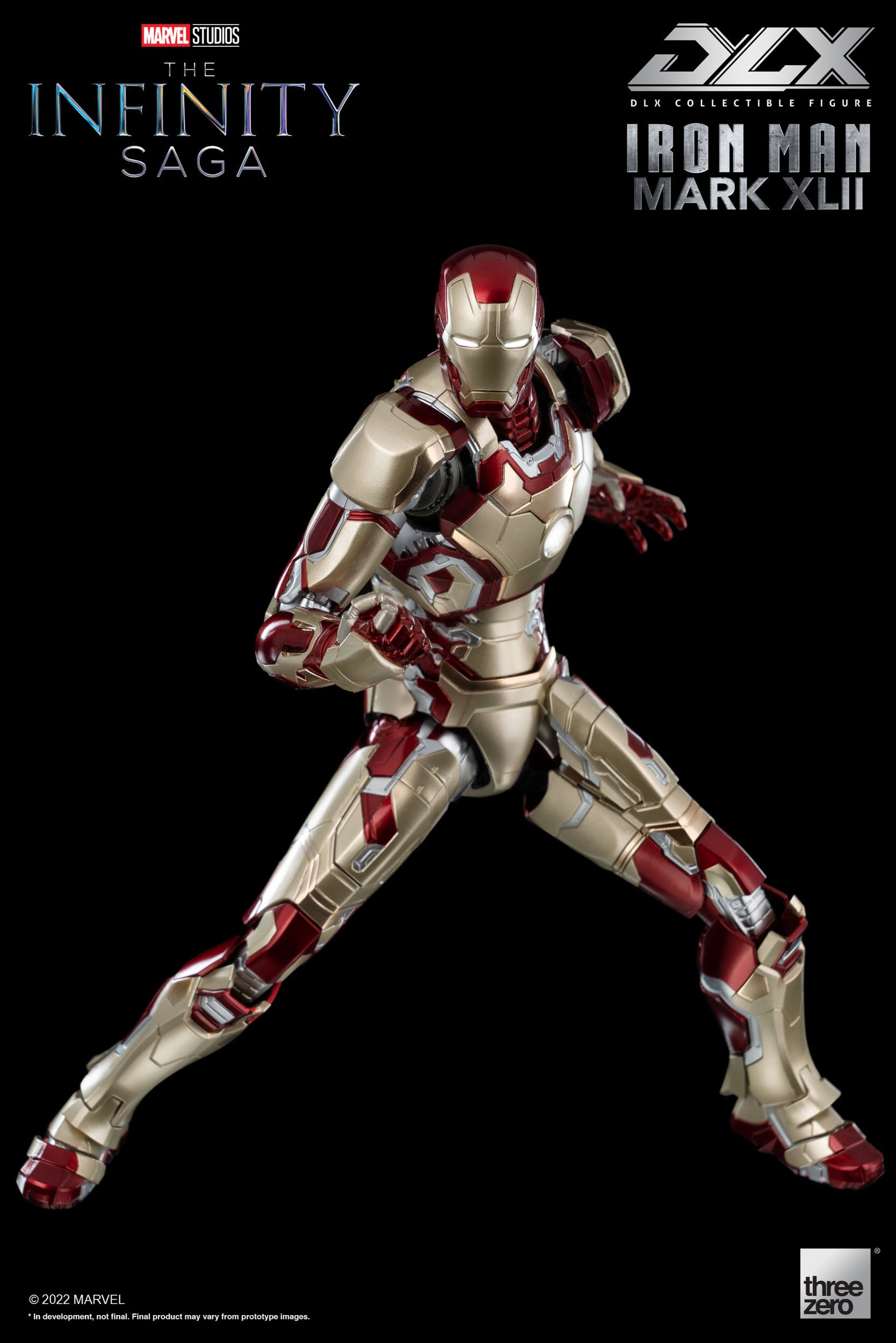 MARVEL - Iron Man Mark 3 DLX AF Infinity Saga - Figurine 17.5cm :  : Figurine Threezero Marvel