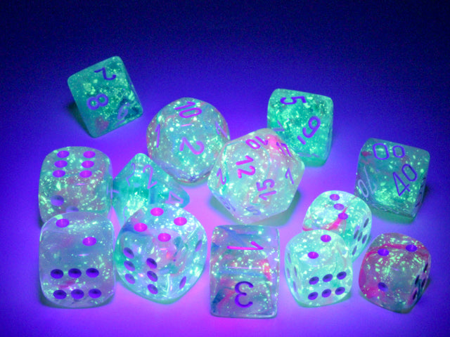 Chessex - Nebula 16mm D6 Dice Block - Luminary Wisteria White Dice Block