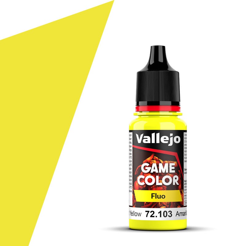 Vallejo Game Color Fluo Yellow (18ml) - Loaded Dice