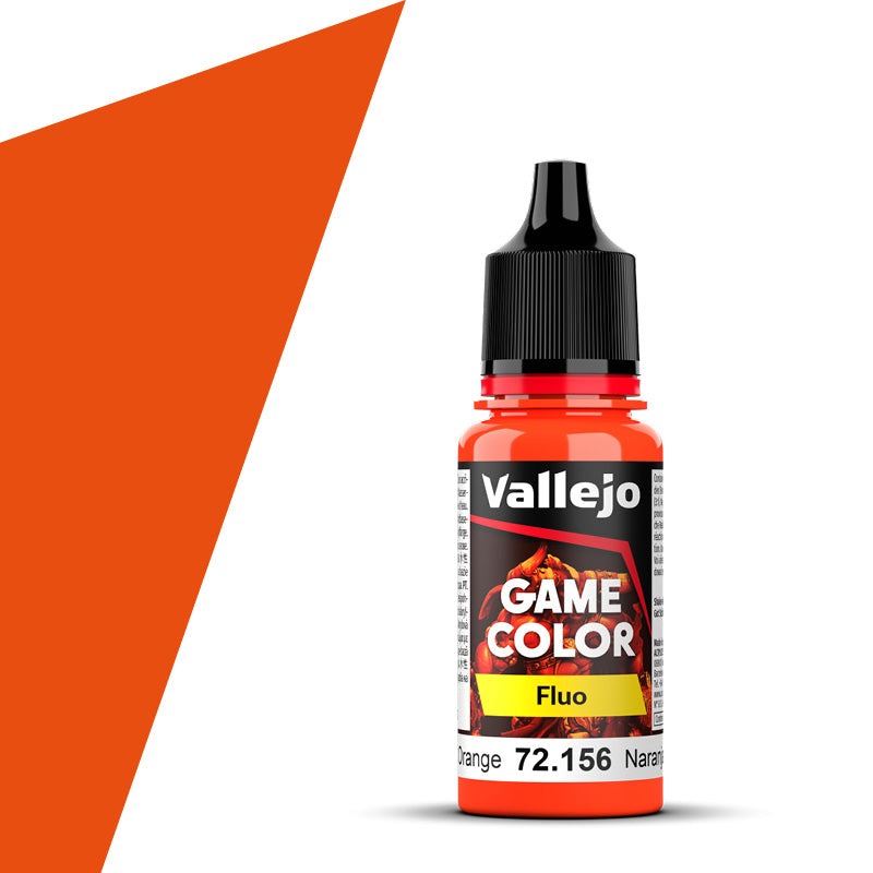 Vallejo Game Color Fluo - Fluorescent Orange (18ml) - Loaded Dice