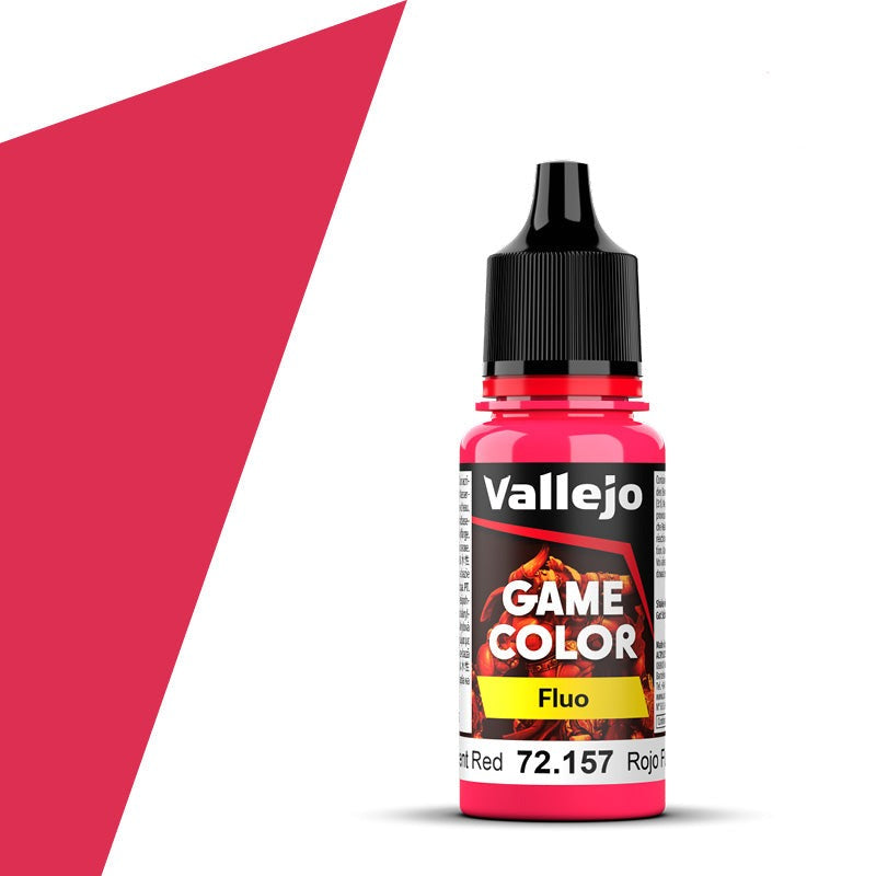 Vallejo Game Color Fluo - Fluorescent Red (18ml) - Loaded Dice