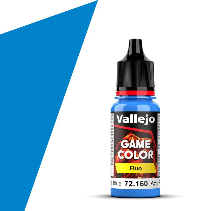 Vallejo Game Color Fluo - Fluorescent Blue (18ml) - Loaded Dice