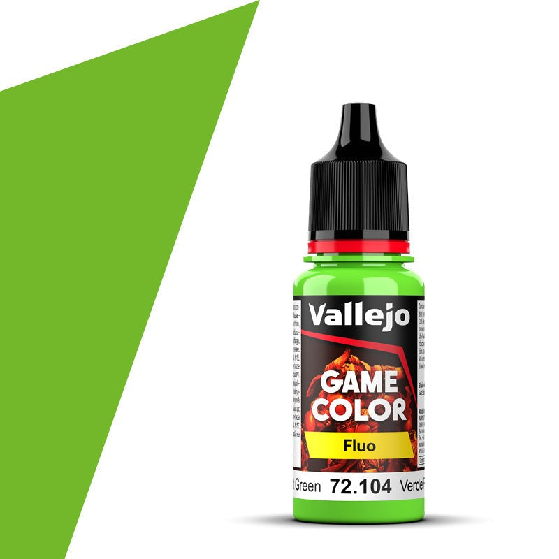 Vallejo Game Color Fluo Green (18ml) - Loaded Dice