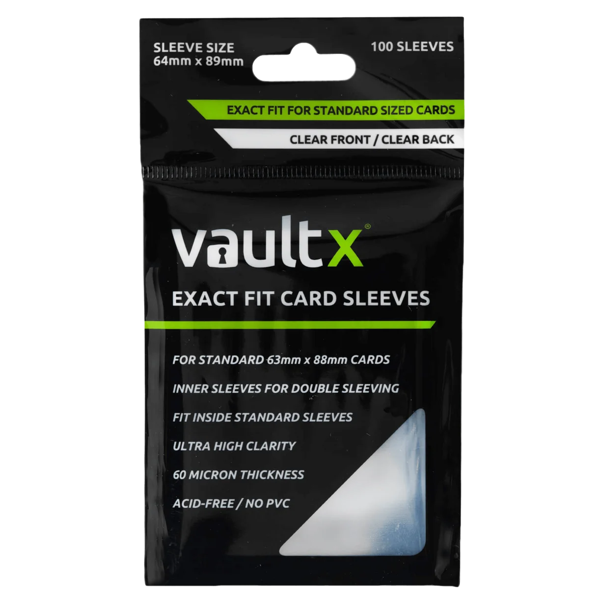 VaultX Exact Fit Card Sleeves