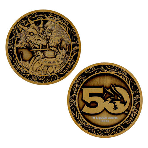 Dungeons & Dragons - 50th Anniversary Antique Gold Coin - 0