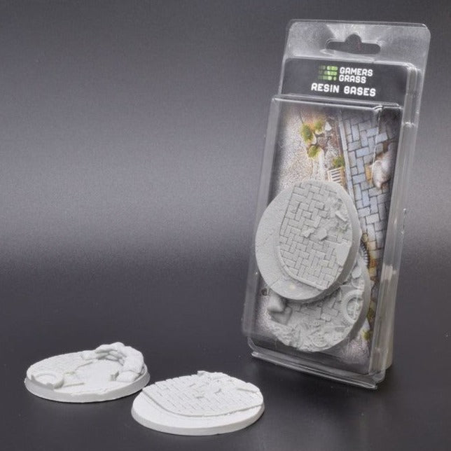 Gamers Grass Resin Bases Urban Warfare Round 60mm (x2) - Loaded Dice