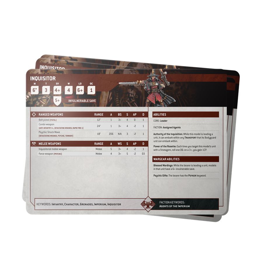 Datasheet Cards: Imperial Agents - 0