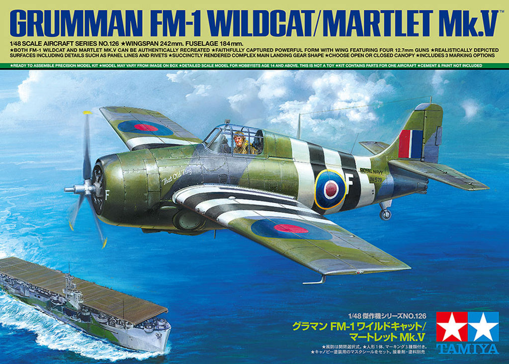 Tamiya 61126 Grumman FM-1 Wildcat/Martlet 1:48 Scale