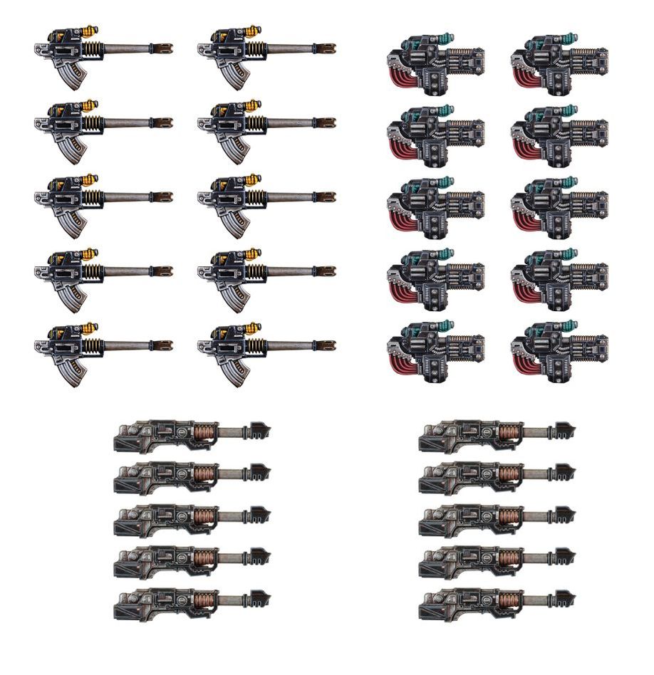 Horus Heresy: Legiones Astartes: Heavy Weapons Upgrade Set - Volkite Culverins, Lascannons & Autocannons - 0