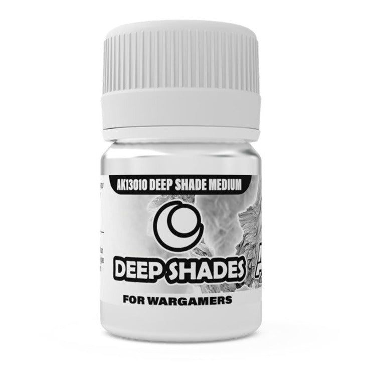 AK Interactive DEEP SHADE MEDIUM - Deep Shades for Wargamers 30ml AK13010 - Loaded Dice Barry Vale of Glamorgan CF64 3HD