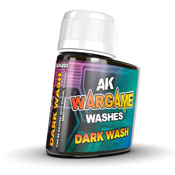 AK Interactive Wash for Wargamers - Dark Wash 35ml AK14202 - Loaded Dice Barry Vale of Glamorgan CF64 3HD