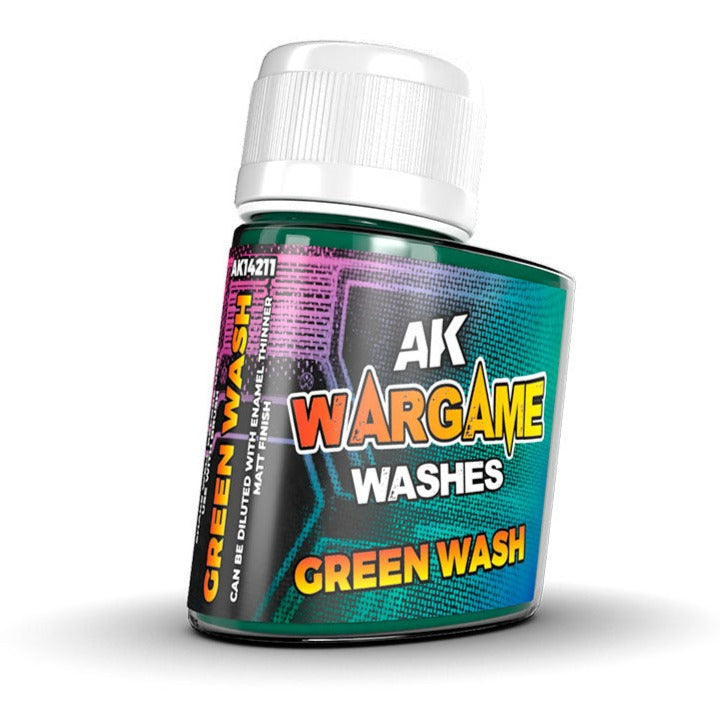 AK Interactive Wash for Wargamers - Green Wash 35ml AK14211 - Loaded Dice Barry Vale of Glamorgan CF64 3HD