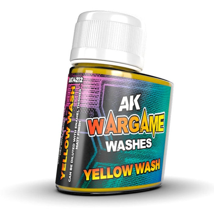 AK Interactive Wash for Wargamers - Yellow Wash 35ml Ak14212 - Loaded Dice Barry Vale of Glamorgan CF64 3HD