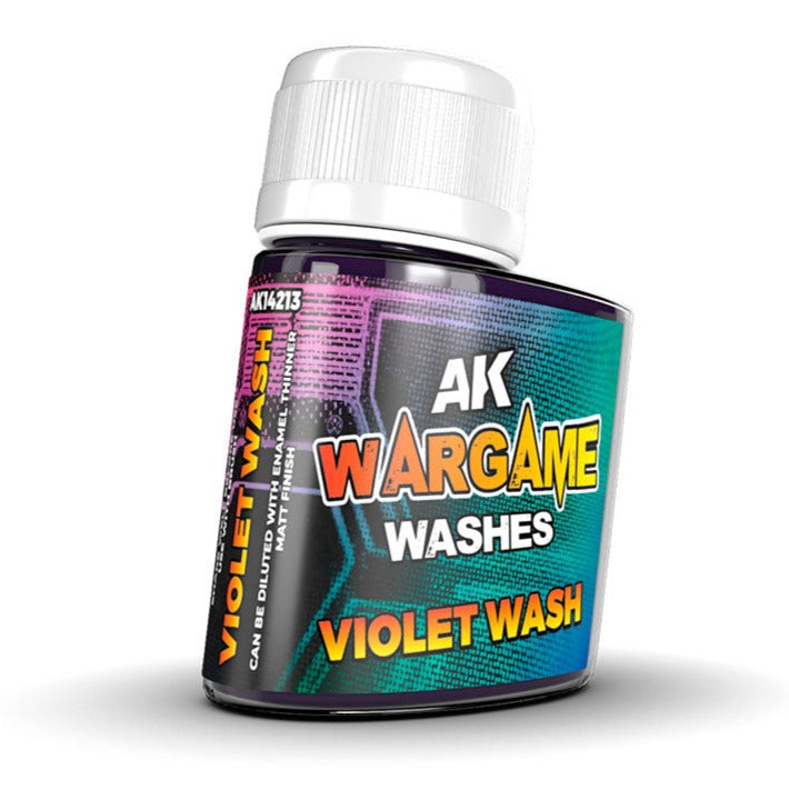 AK Interactive Wash for Wargamers - Violet Wash 35ml AK14213 - Loaded Dice Barry Vale of Glamorgan CF64 3HD