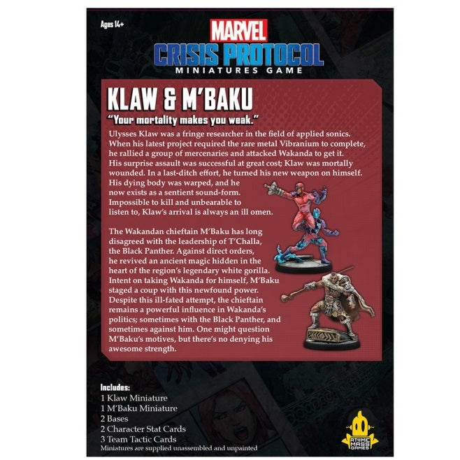 Marvel Crisis Protocol: Klaw & M'Baku