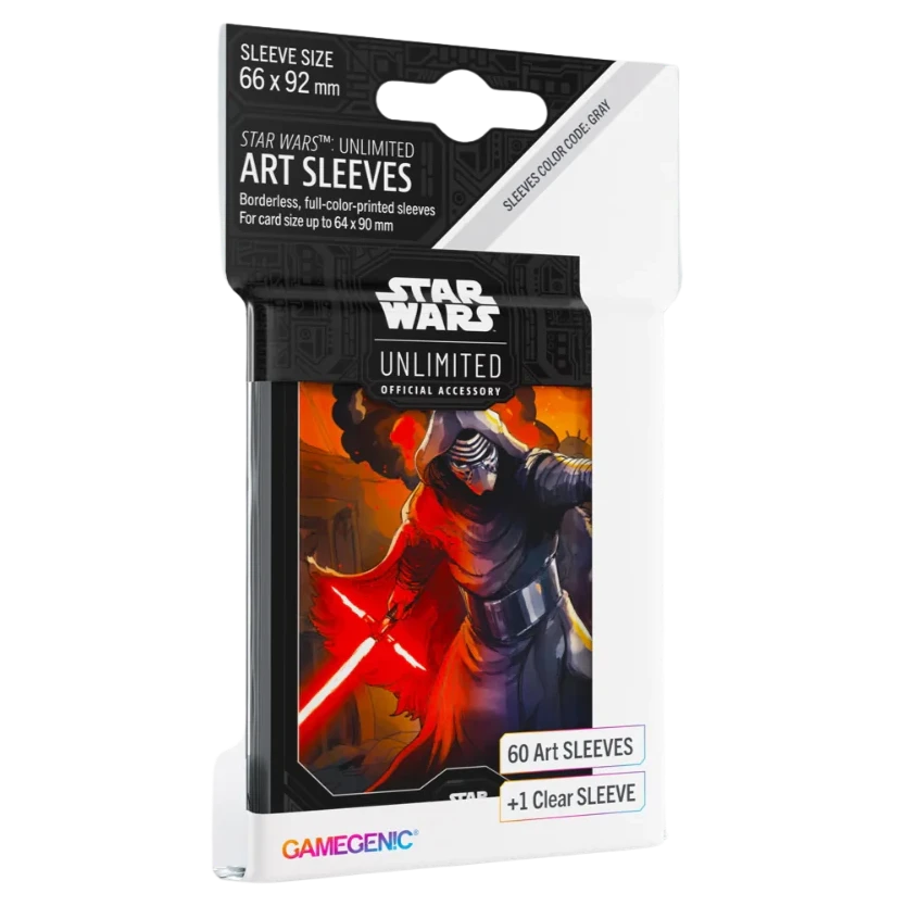 Gamegenic Star Wars: Unlimited Art Sleeves - Kylo Ren - Release Date 5/7/24 - Loaded Dice