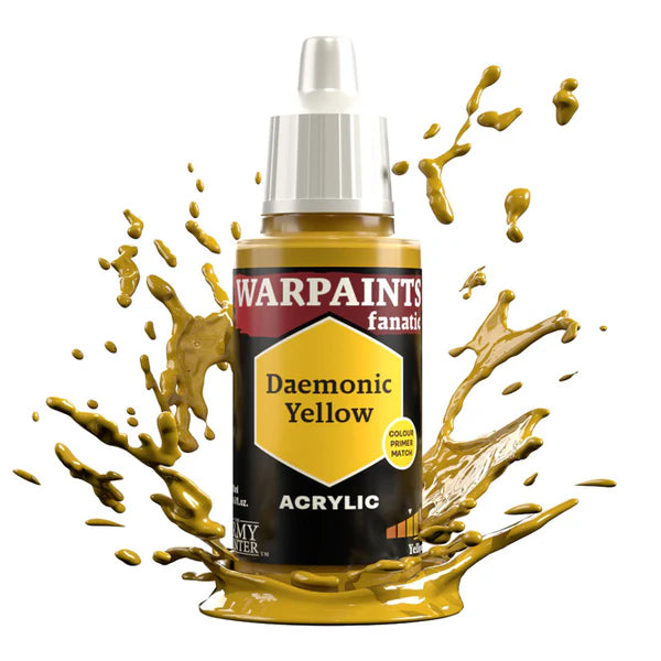 Army Painter Warpaints Fanatic: Daemonic Yellow 18ml - Loaded Dice