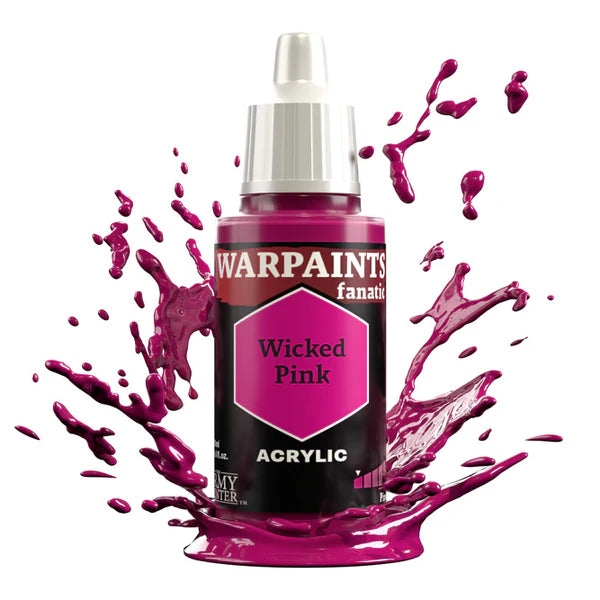 Army Painter Warpaints Fanatic: Wicked Pink 18ml - Loaded Dice