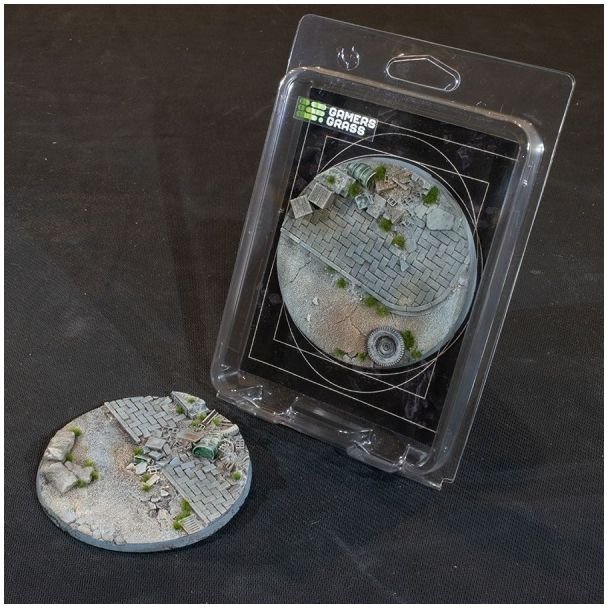 Gamers Grass Battle Ready Bases - Urban Warfare Round 100mm (x1)