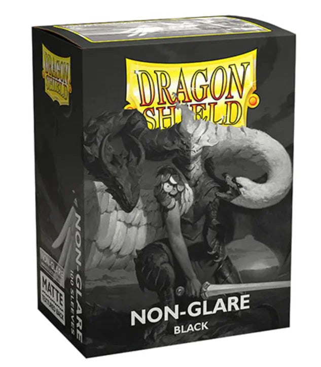 Dragon Shield - Matte Standard Size Sleeves 100pk - Non-Glare Black