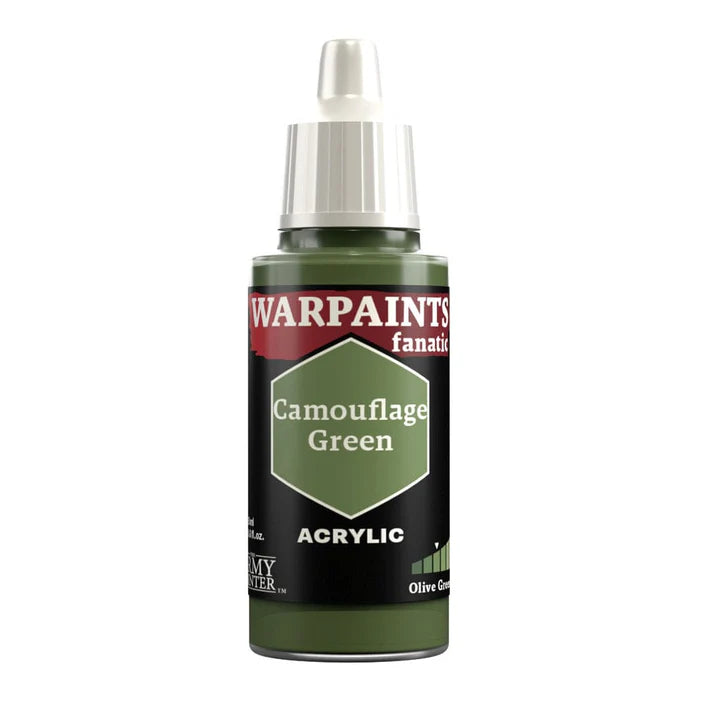 Army Painter Warpaints Fanatic: Camouflage Green 18ml - Loaded Dice