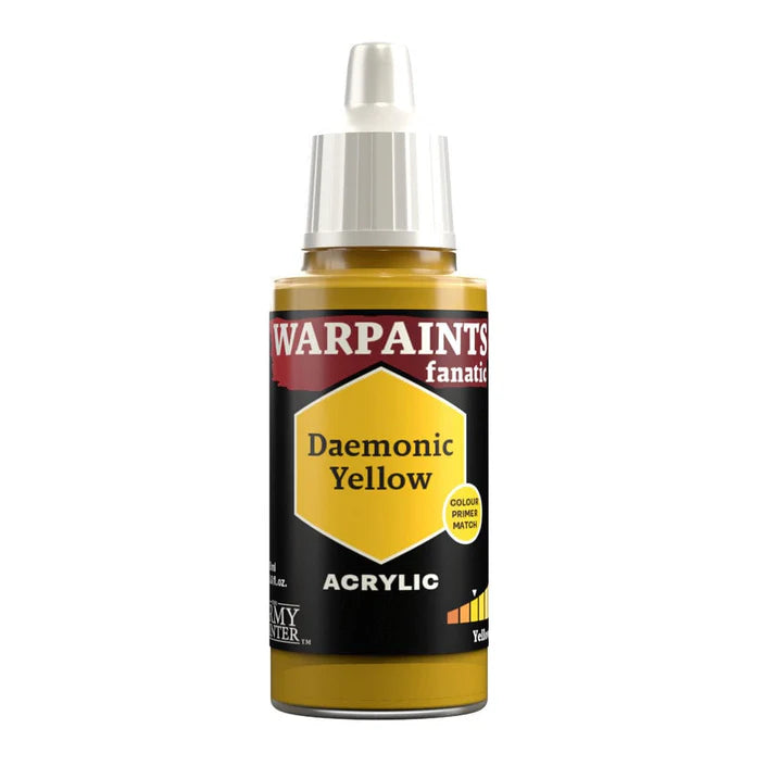 Army Painter Warpaints Fanatic: Daemonic Yellow 18ml - Loaded Dice