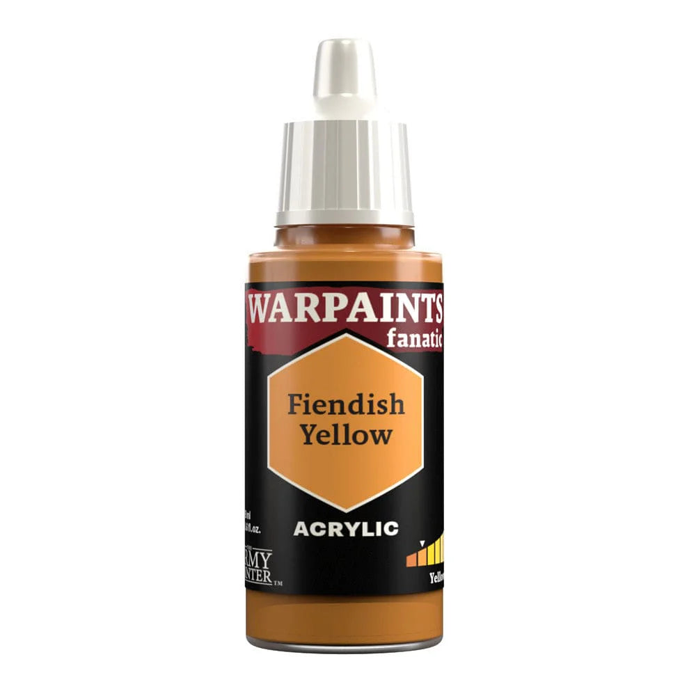 Army Painter Warpaints Fanatic: Fiendish Yellow 18ml - Loaded Dice