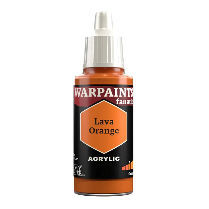 Army Painter Warpaints Fanatic: Lava Orange 18ml - Loaded Dice