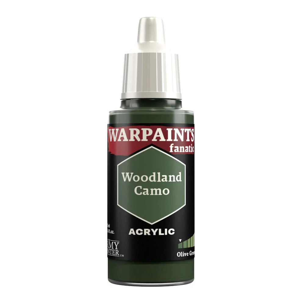 Army Painter Warpaints Fanatic: Woodland Camo 18ml - Loaded Dice