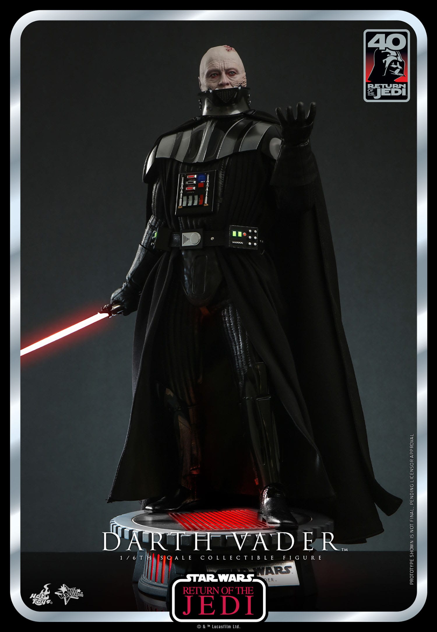 Star Wars: Episode VI 40th Anniversary Action Figure 1/6 Darth Vader 35cm