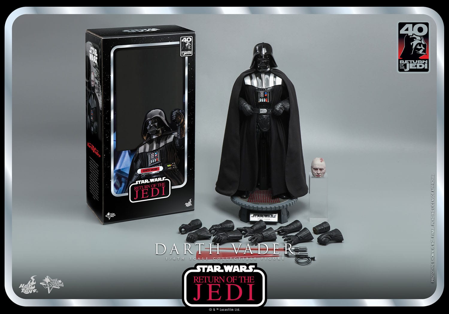 Star Wars: Episode VI 40th Anniversary Action Figure 1/6 Darth Vader 35cm