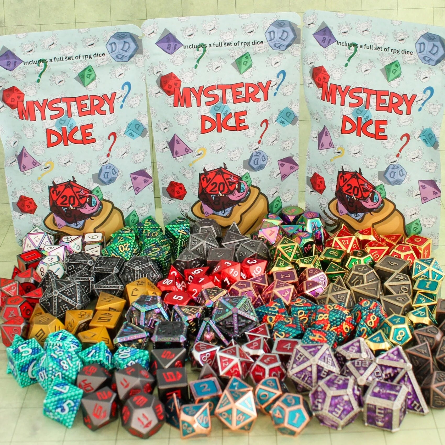 Dice Goblin - Metal Mystery Dice Set