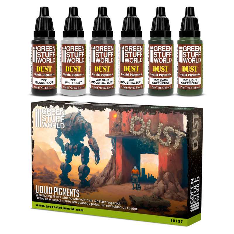 Green Stuff World Liquid Pigments Set - Dust - Loaded Dice