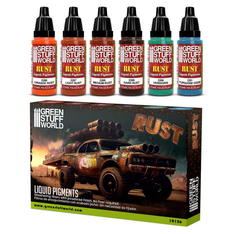 Green Stuff World Liquid Pigments Set - Rust - Loaded Dice