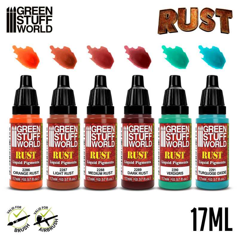 Green Stuff World Liquid Pigments Set - Rust - Loaded Dice