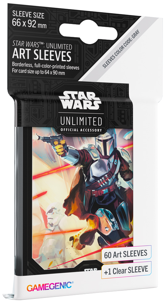 Gamegenic Star Wars: Unlimited Art Sleeves - Mandalorian - Release Date 5/7/24 - Loaded Dice