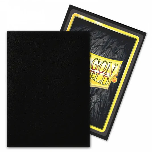 Dragon Shield - Matte Standard Size Sleeves 100pk - Non-Glare Black - 0