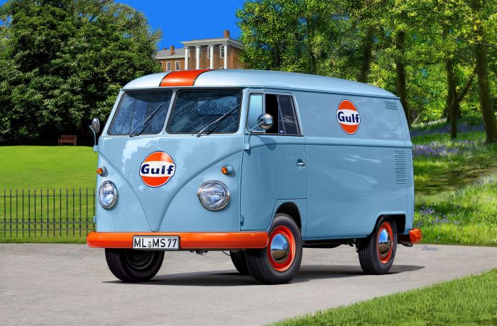 VW T1 Panel Van (Gulf Decoration) 1:24 - Loaded Dice