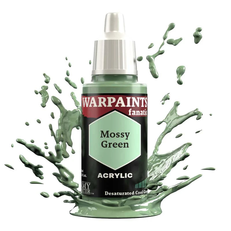 Army Painter Warpaints Fanatic: Mossy Green 18ml - Loaded Dice