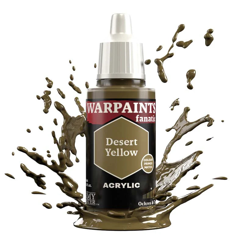 Army Painter Warpaints Fanatic: Desert Yellow 18ml - Loaded Dice