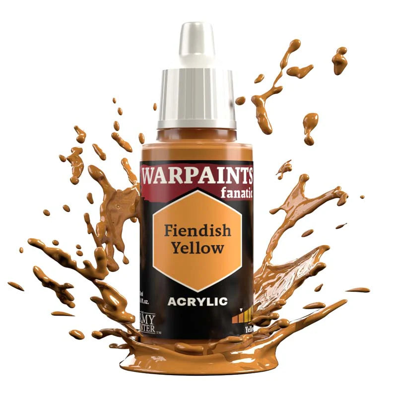 Army Painter Warpaints Fanatic: Fiendish Yellow 18ml - Loaded Dice