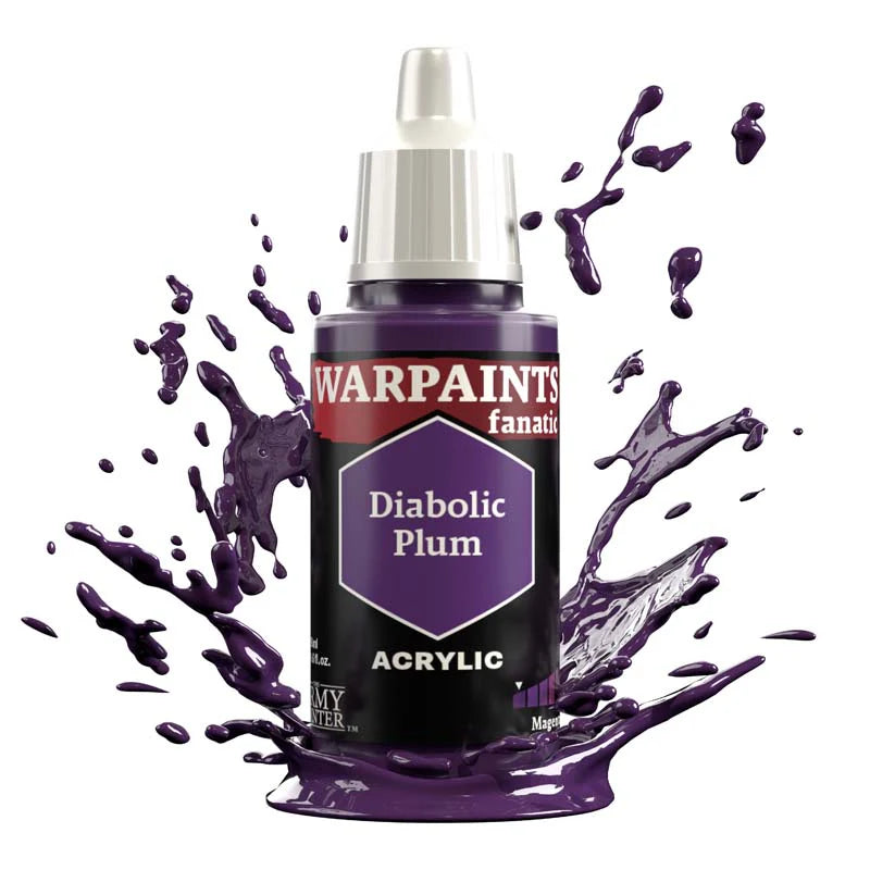 Army Painter Warpaints Fanatic: Diabolic Plum 18ml - Loaded Dice