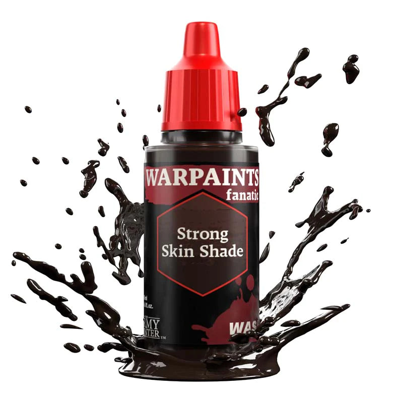 Army Painter Warpaints Fanatic Wash: Strong Skin Shade 18ml - Loaded Dice