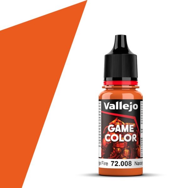 Vallejo Game Color Orange Fire (18ml) - Loaded Dice