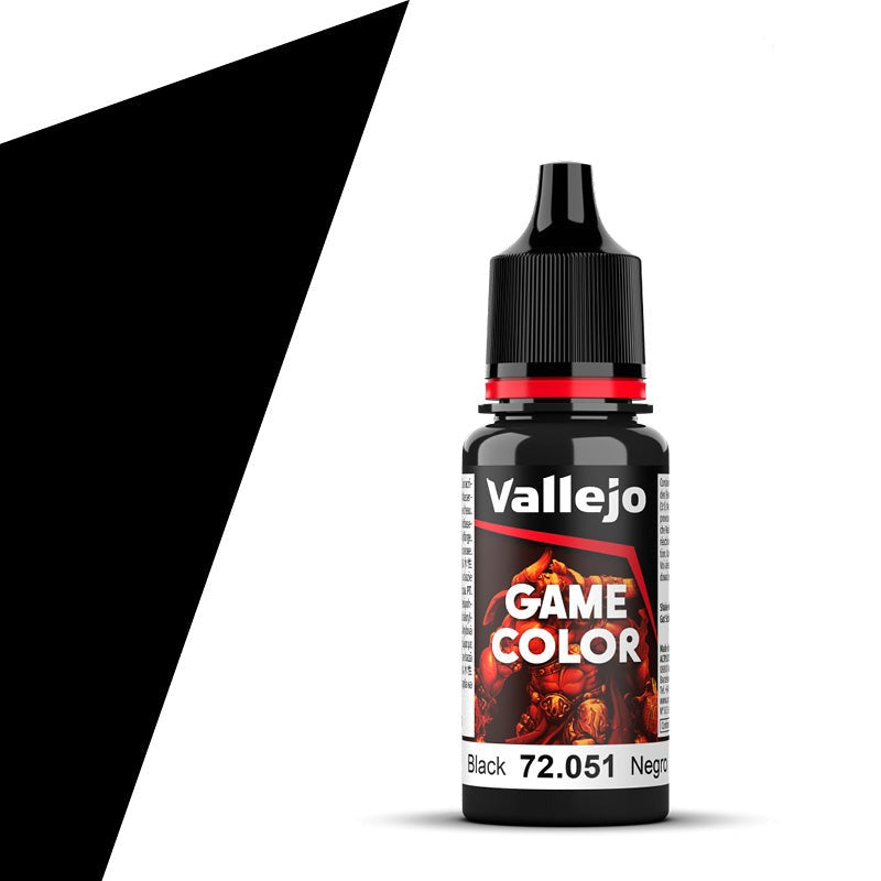 Vallejo Game Color Black (18ml) - Loaded Dice