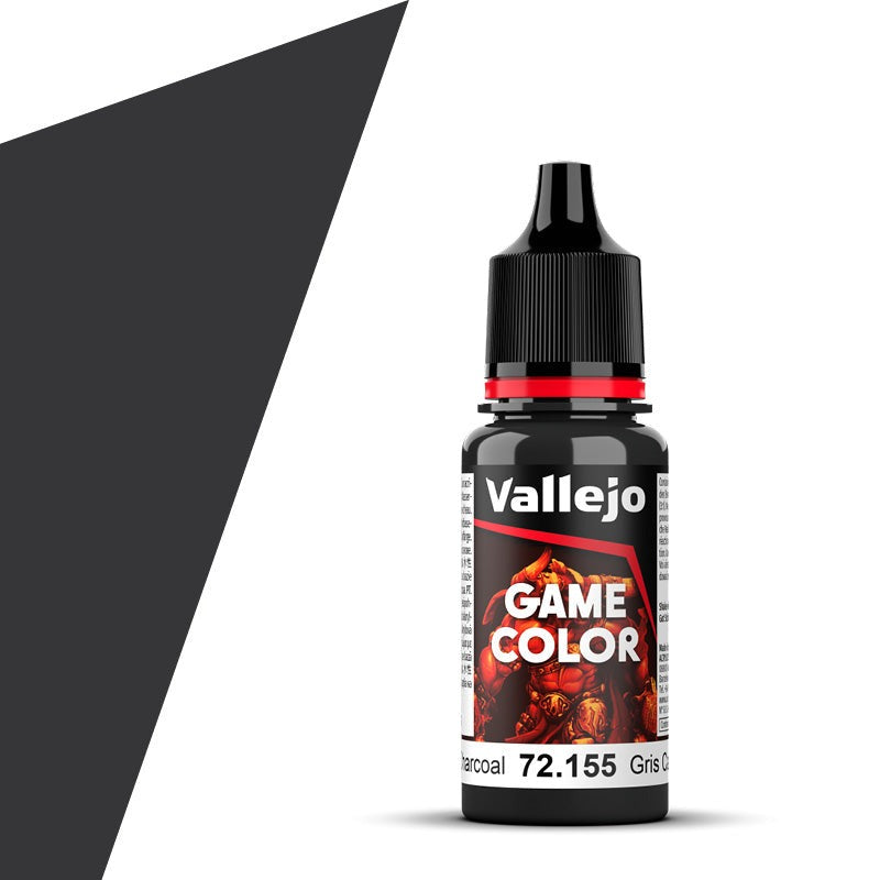 Vallejo Game Color Extra Opaque - Heavy Charcoal (NOW CHARCOAL)(18ml) - Loaded Dice