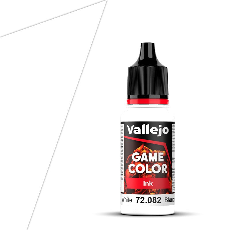 Vallejo Game Color Game Ink - White (18ml) - Loaded Dice