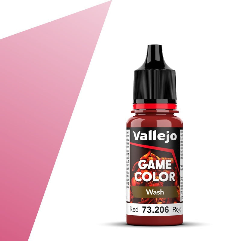 Vallejo Game Color Wash - Red (18ml) - Loaded Dice