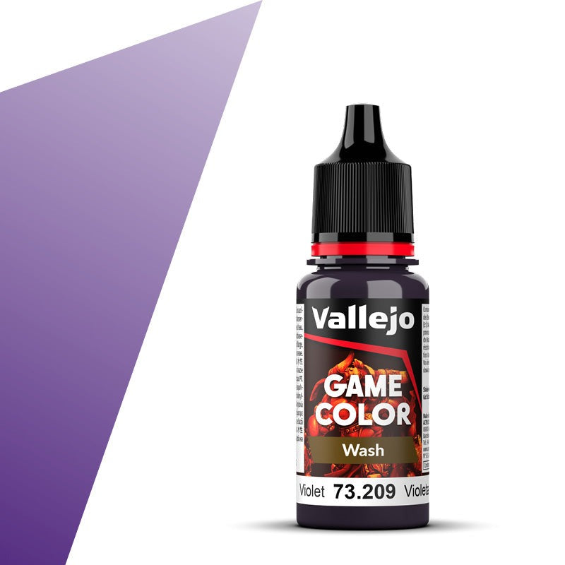 Vallejo Game Color Wash - Violet (18ml) - Loaded Dice