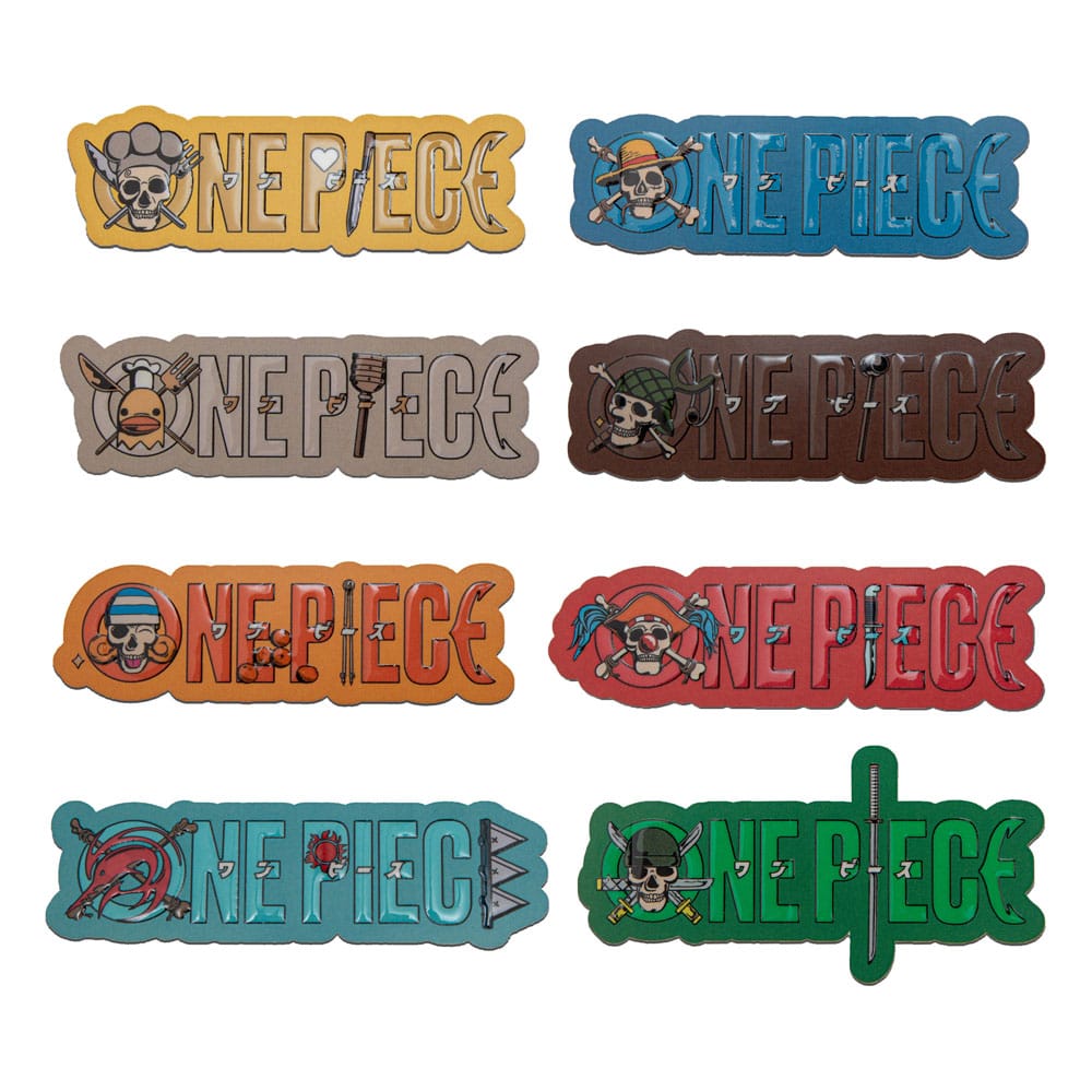 One Piece Fridge Magnets 8-Pack Title Sequence - 0